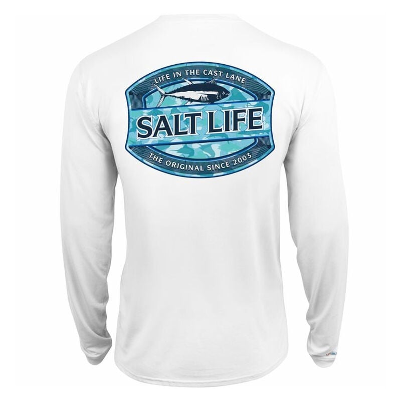 Salt Life Men's Life In The Cast Lane SLX UVapor Pocket Long-Sleeve Tee image number 2