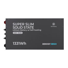 Renogy REGO 12V 104Ah Super Slim Solid State LiFePO4 Battery with Self-Heating