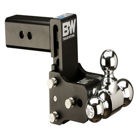 B&W Hitches Tow & Stow Class V Trailer Hitch Ball Mount, 14,500 GTW, 1,450 Tongue Weight