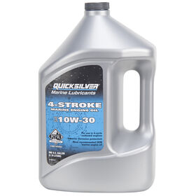 Quicksilver 4-Stroke SAE 10W-30 Outboard Oil, 1 Gallon