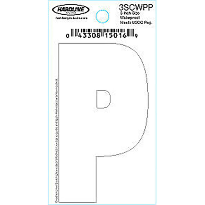 Hardline 3" Vinyl Boat Lettering 3SCWPP image number 1