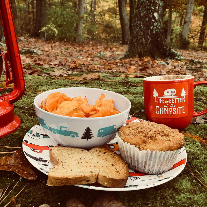 Life is Better at the Campsite RV Pattern Dinner Plate image number 3