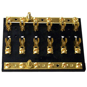 Sierra Hot Feed/Common Ground Fuse Block, 6 Gangs