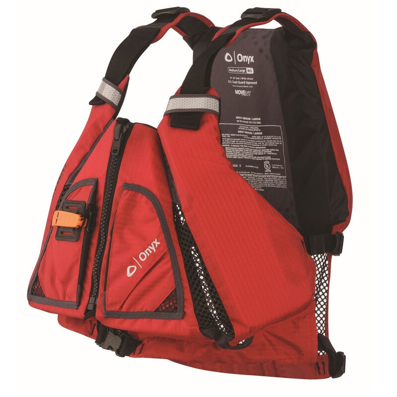 Onyx MoveVent Torsion Life Vest - Red - XL/2X image number 1