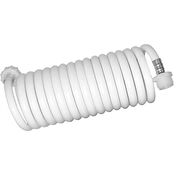 White Coiled Wash Down Hose, 15'