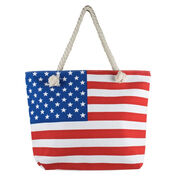 American Flag Bag with Rope Handles