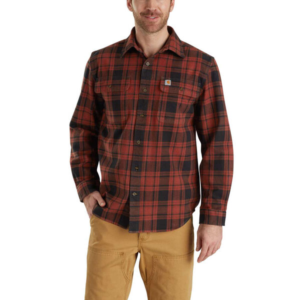 carhartt men's hubbard plaid long sleeve button down shirt
