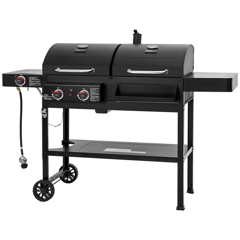Royal Gourmet ZH3005 2-Burner Gas + Charcoal Combo Grill with Side Burner image number 6