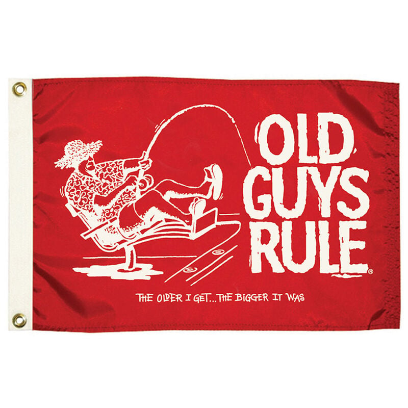Old Guys Rule Flag, The Older I Get, The Bigger It Was image number 1