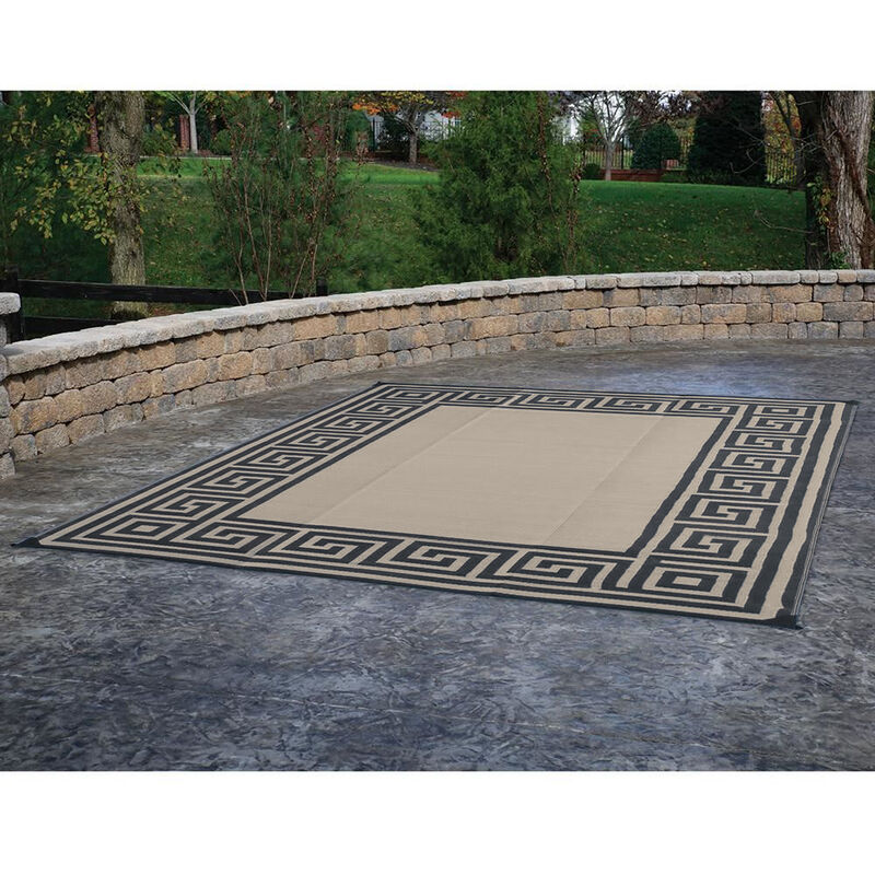 Reversible Greek Motif Design Patio Mat image number 7