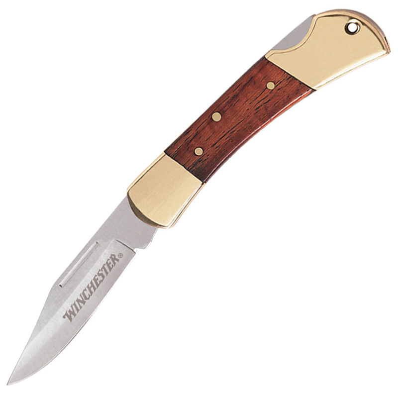 Winchester 2.5" Brass Folder Knife image number 1