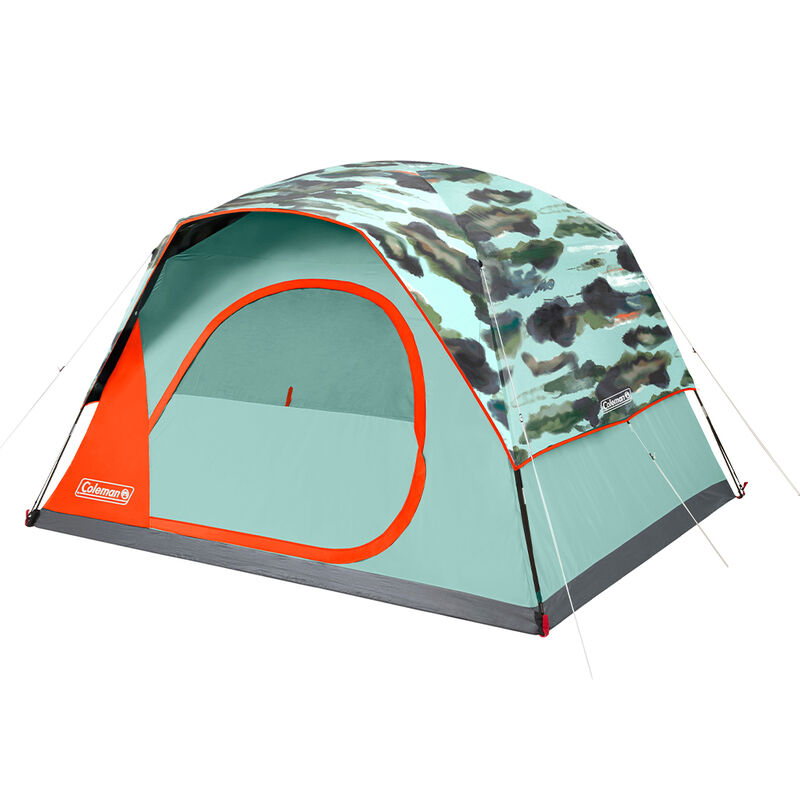Coleman Skydome 6-Person Watercolor Series Camping Tent image number 1