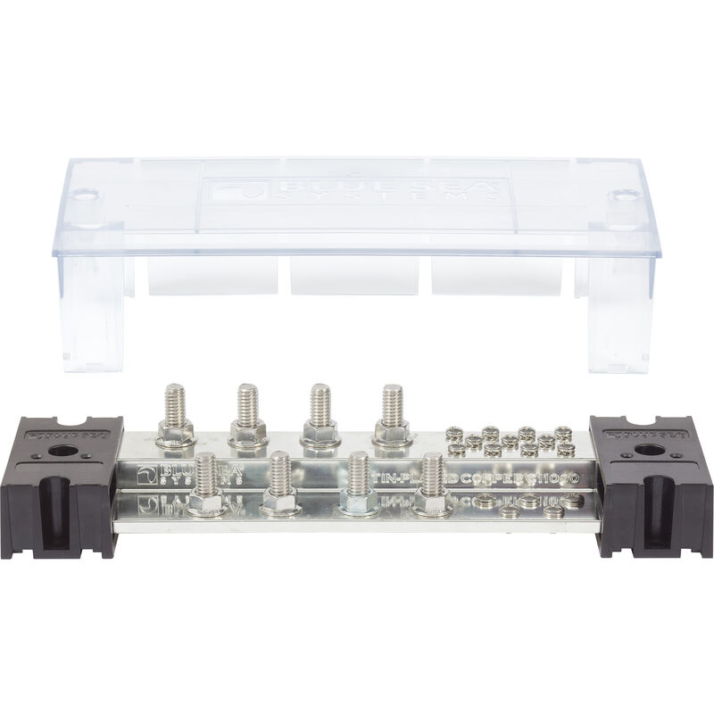 Blue Sea Systems PowerBar 1000A Common Busbar, 8 x 3/8" Terminal Studs image number 1