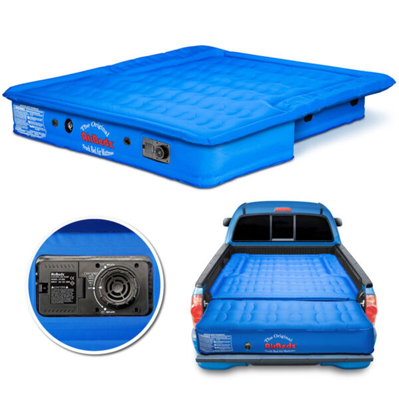 Pittman Outdoors AirBedz Original Mid-Size Truck Bed Air Mattress with Built-In Air Pump, Blue