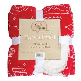 Camp Life Throws, 50&rdquo; x 60&rdquo;, Berry