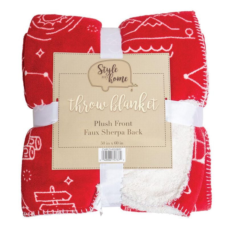 Camp Life Throws, 50&rdquo; x 60&rdquo;, Berry image number 1