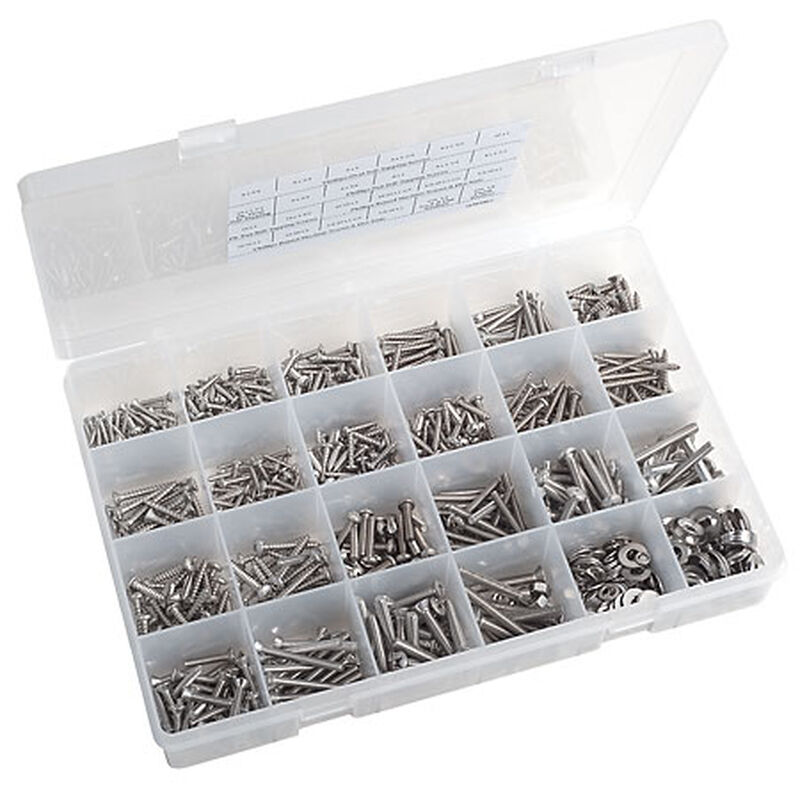Stainless Steel Fastener Kit, 1120 pieces image number 1