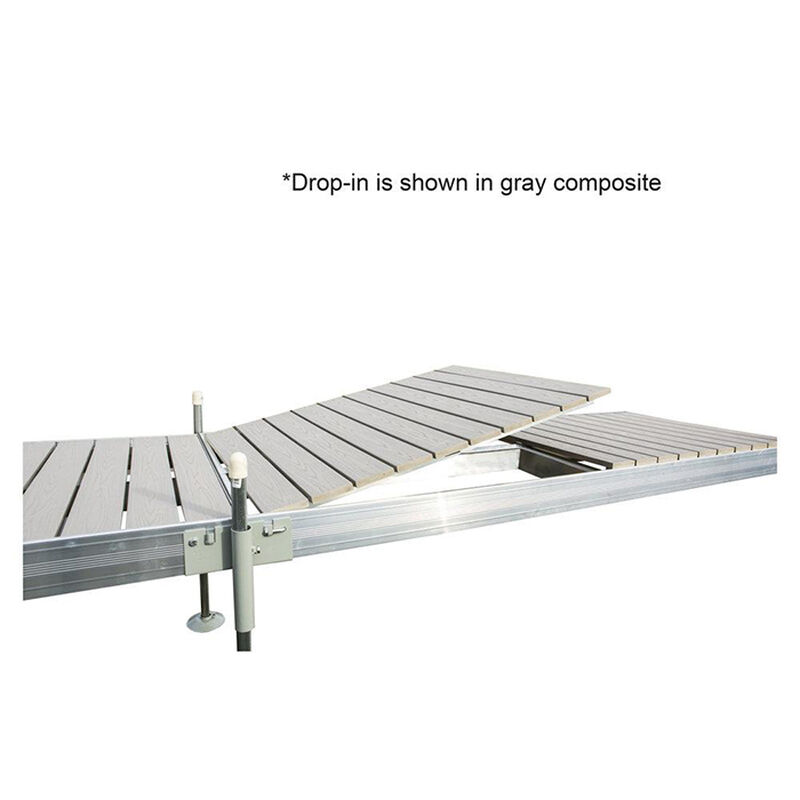 Tommy Docks 8' Straight Aluminum Frame With Composite Decking Complete Dock Package - Ridgeway Gray image number 5