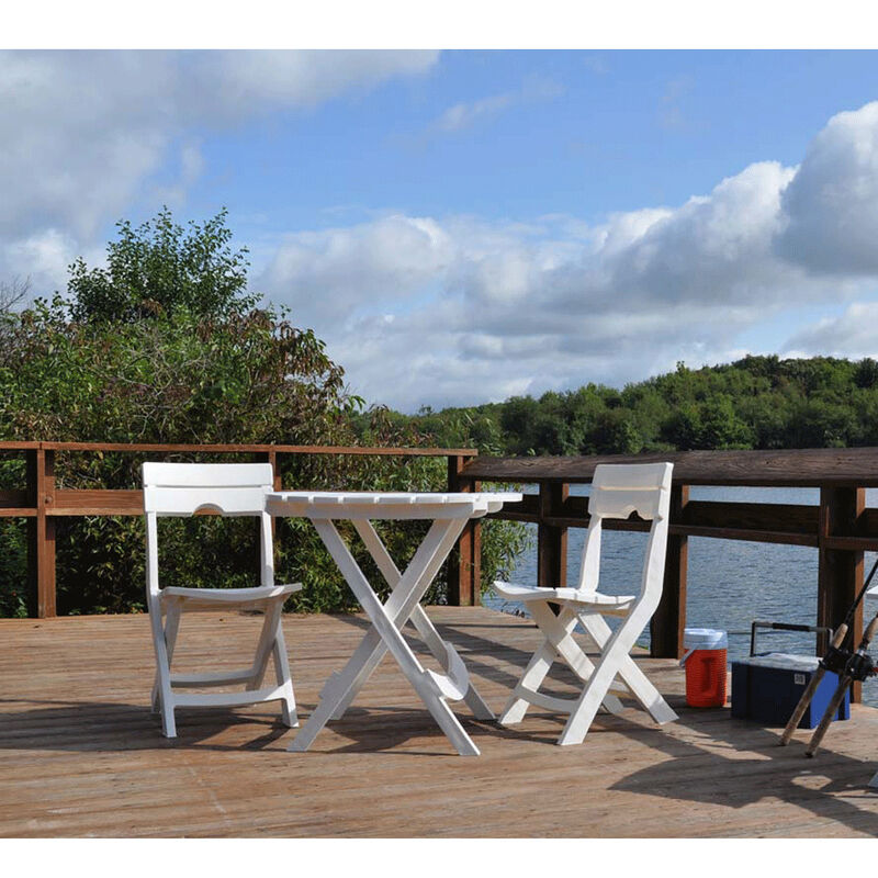 Quik-Fold Cafe Table, White image number 4