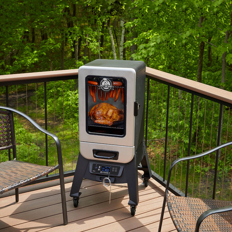 Pit Boss 2-Series Electric Vertical Smoker, Silver Star image number 2