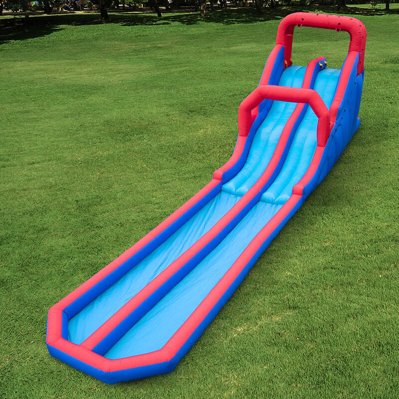 Sunny & Fun Inflatable Water Slide with Climbing Wall and Dual Slides image number 5
