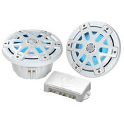 Poly-Planar MA-OC6 6.5" 480 Watt Waterproof Blue LED Speaker - White