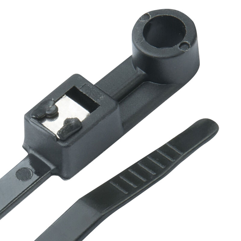 Ancor 14" Black Self-Cutting Mountable Cable Ties, 500-Pack image number 1