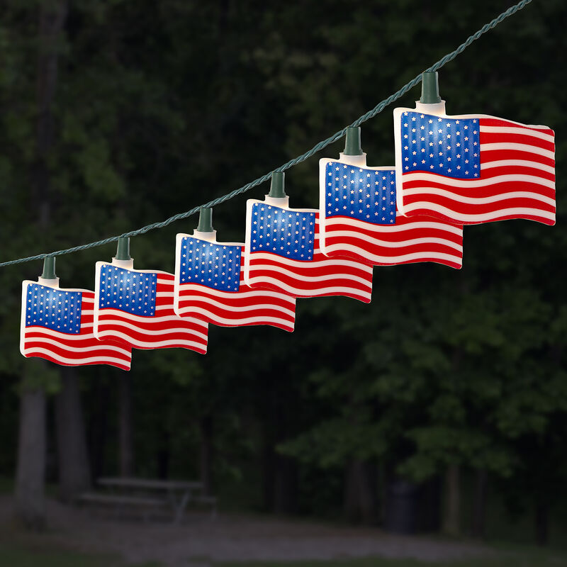 USA Flag Mini Light Set image number 1