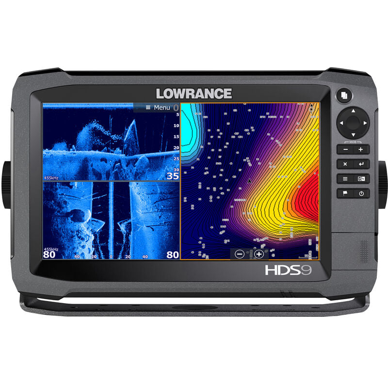 Lowrance HDS-9 Gen3 Fishfinder Chartplotter w/TotalScan Transducer image number 1