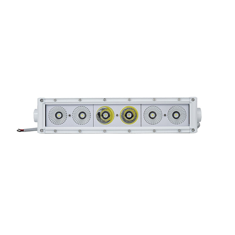 New - 14.5inch Marine Grade Single Row Straight Light Bar with 60-Watt 6  x 10W High Intensity OSRAM LEDs image number 4
