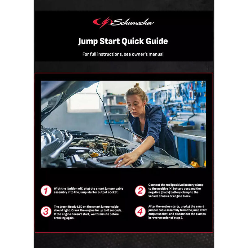 Schumacher SL1672 4-in-1 Lithium Jump Starter and 1000A Portable Power Pack image number 5