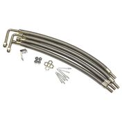 Dual Tire Inflators - Hub Mount Stainless Steel - 4 Hose Kit for 22&quot; Aluminum Wheels