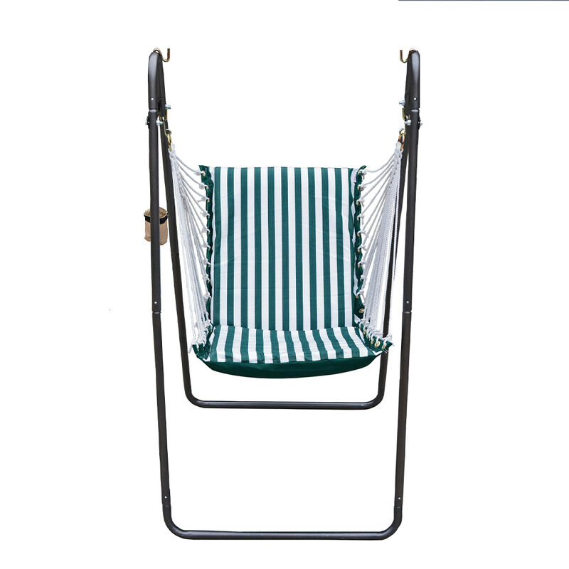 Algoma Sunbrella Soft Comfort Cushion Hanging Swing Chair and Stand image number 18