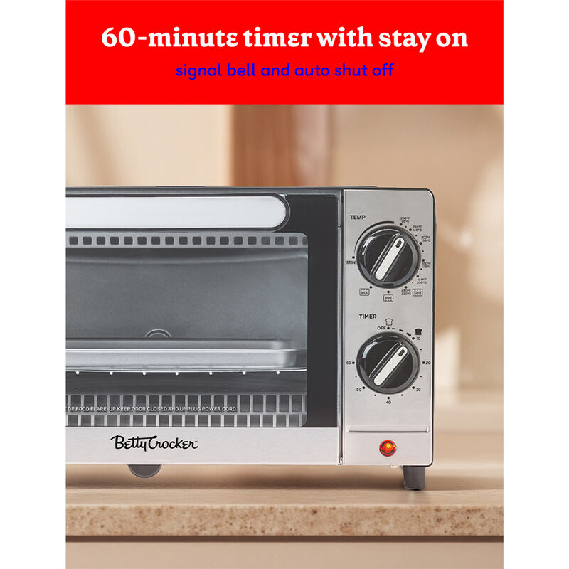 Betty Crocker Mid-Size 9-Liter Toaster Oven image number 6