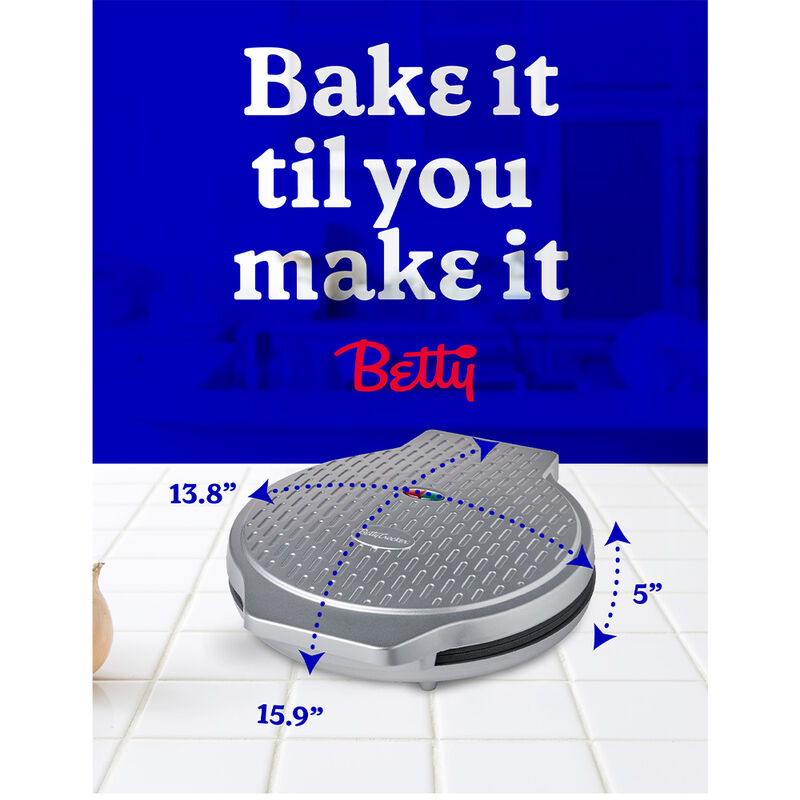 Betty Crocker 12" Pizza Maker, Silver image number 7
