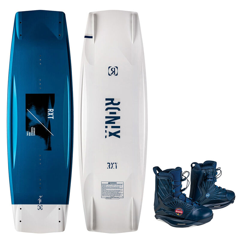 Ronix RXT Blackout Wakeboard with RXT Red Bull Bindings image number 1