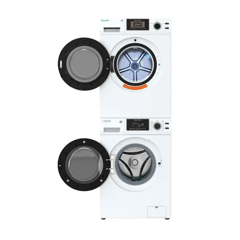 Equator Stackable EW 826 Washer + ED 866 DL Dryer Set, White image number 8