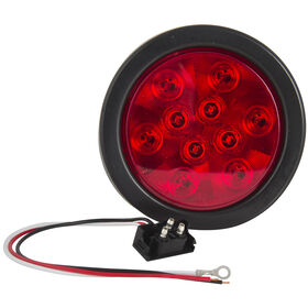Optronics LED Flush-Mount 4" Round Sealed Tail Light With Grommet, Plug
