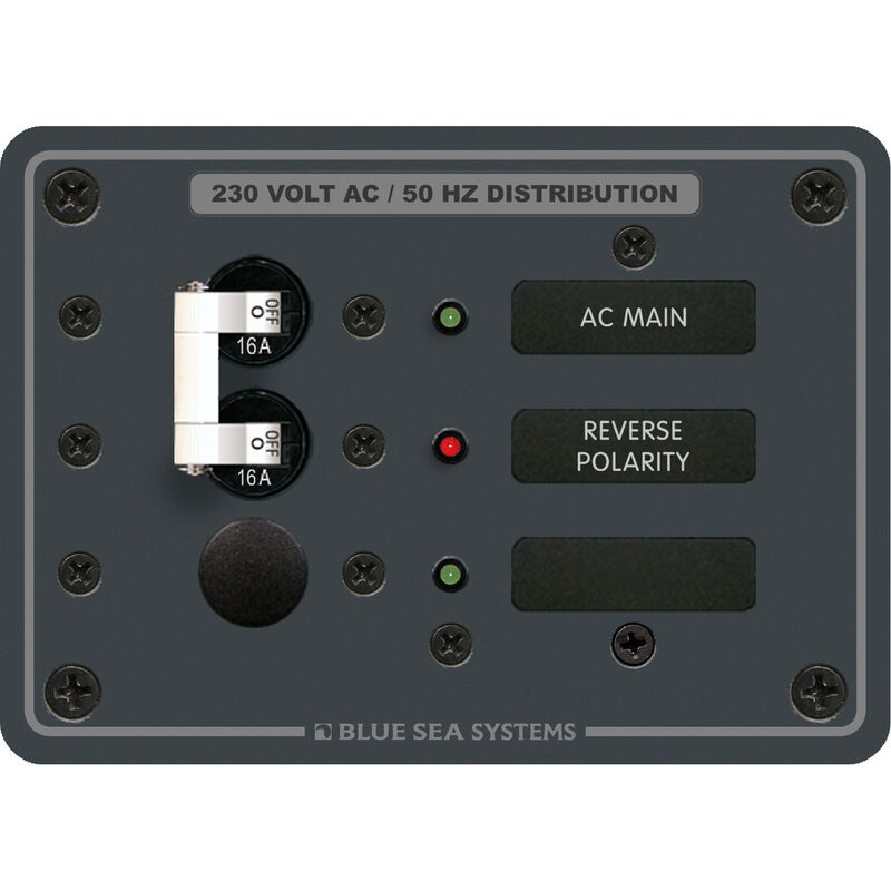 Blue Sea Systems Panel, 230V AC (European), AC Main + 1 Position image number 1