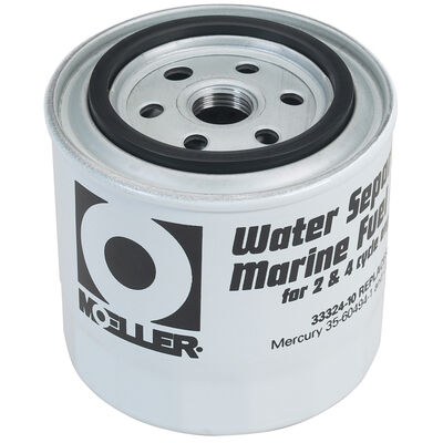 Moeller 10-Micron Short Water Separating Fuel Filter, Universal/Yamaha/Mercury
