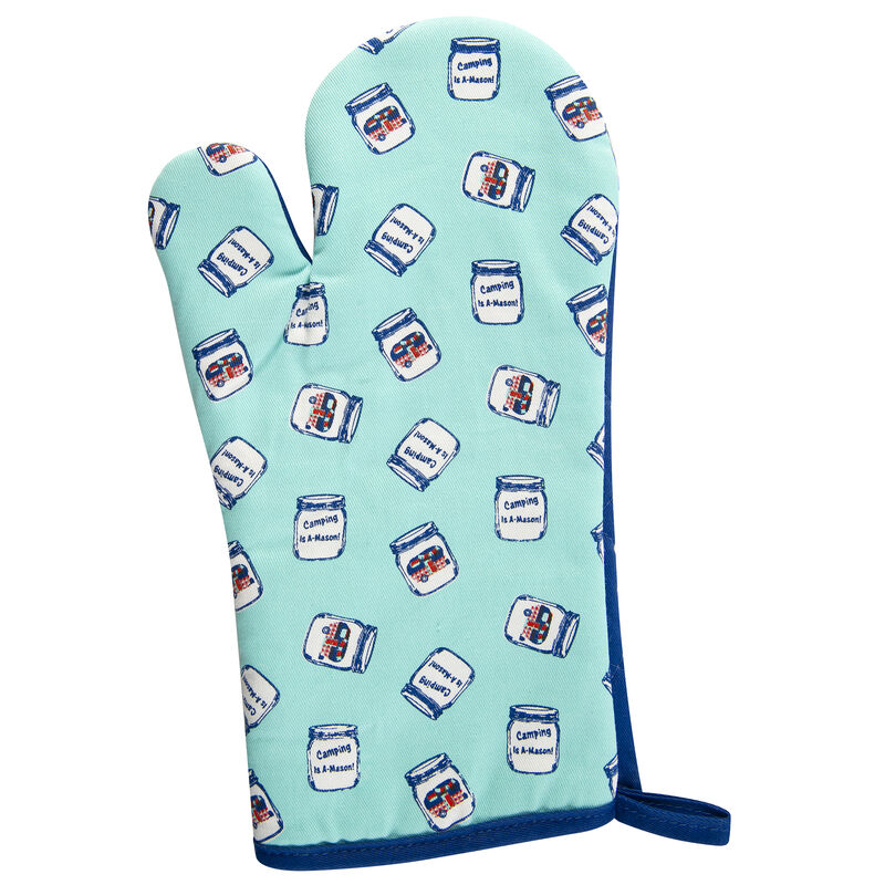 3-Piece Happy Camper Mason Jar Design Kitchen Set image number 4
