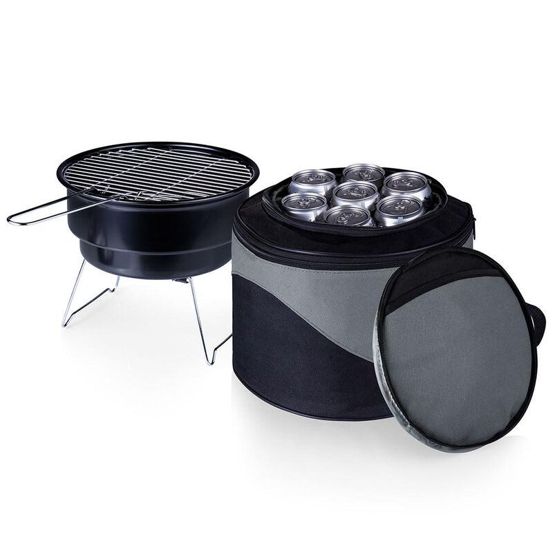 Caliente Portable Charcoal BBQ & Cooler Tote image number 1