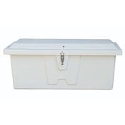 Stow 'N Go Fiberglass Dock Box White Medium Low Profile (18"H x 48"W x 20"D)