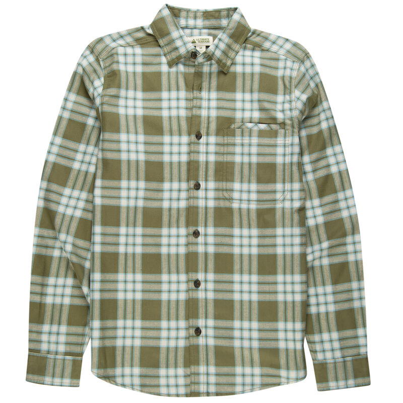 Ultimate Terrain Men's Essential Flannel Long-Sleeve Plaid Shirt image number 5