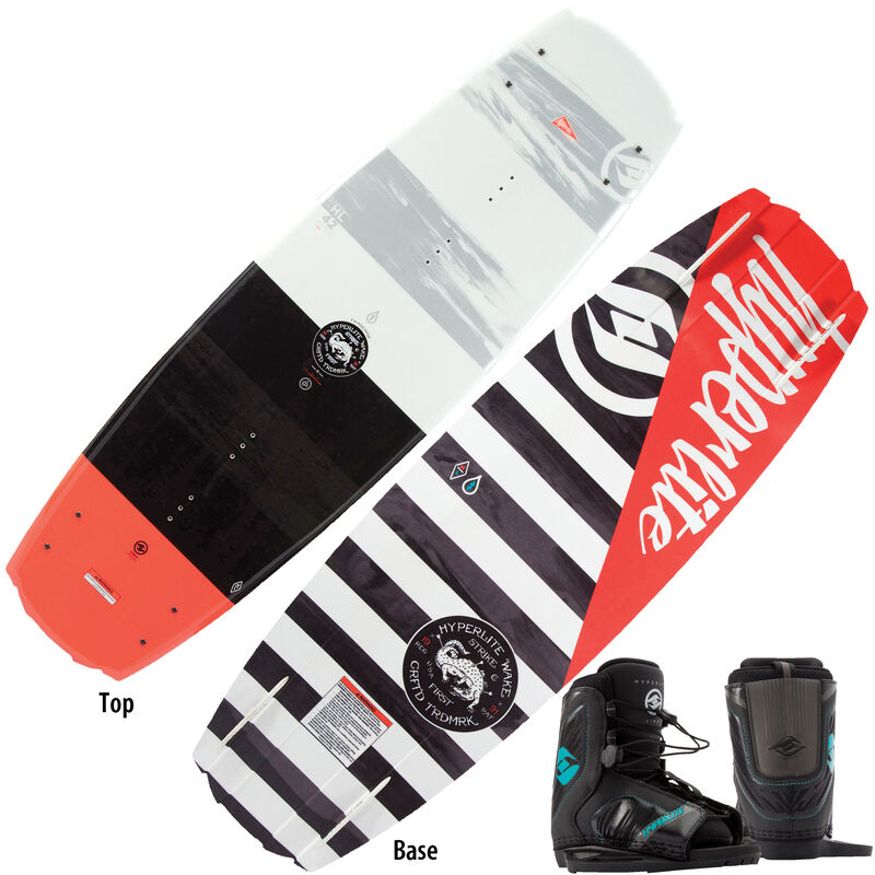 Hyperlite Franchise 128 Wakeboard With Remix Bindings image number 1