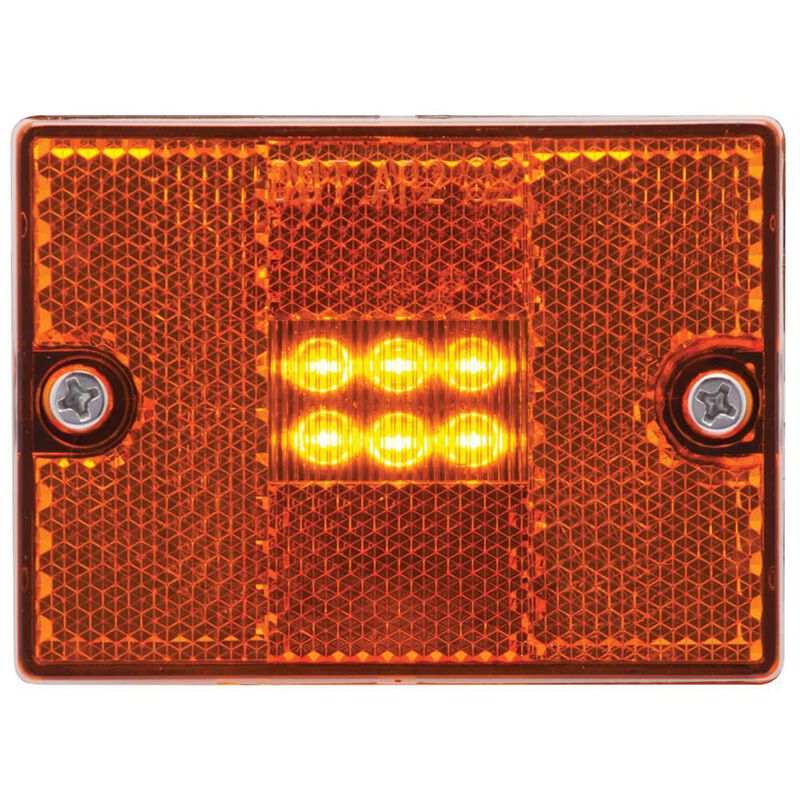 LED Amber Square Stud-Mount Clearance/Marker Light image number 2