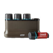 Coleman OneSource Rechargeable Lithium-Ion Battery (Pack of 4) & 4-Port Quick-Charging Station
