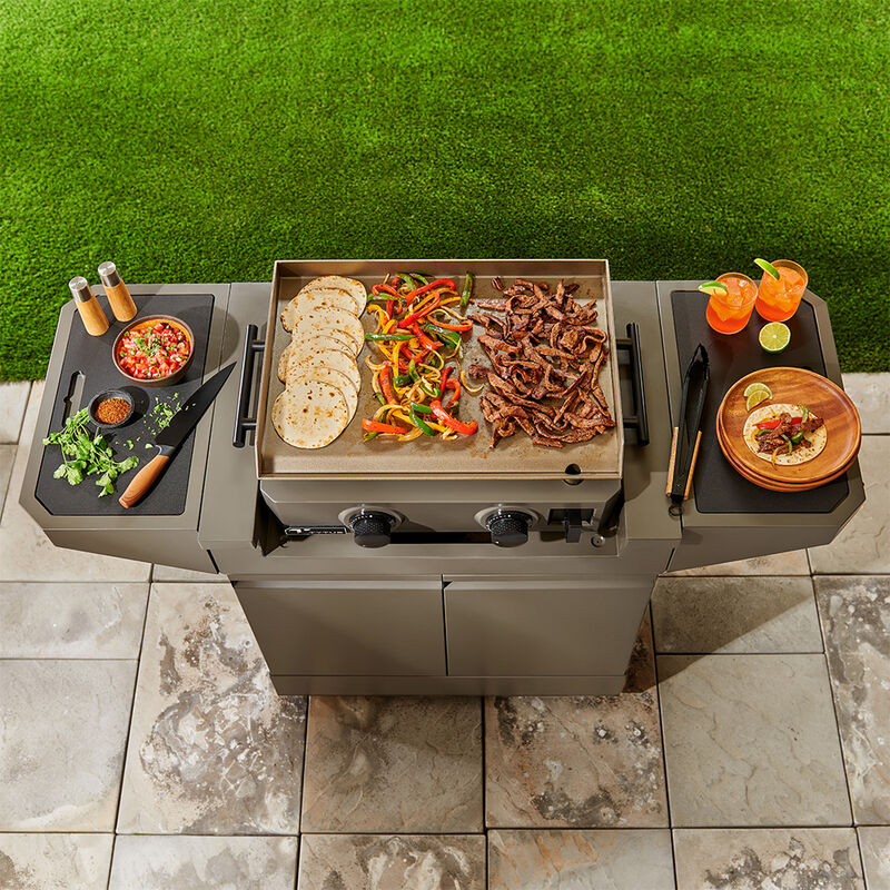 TYTUS Emberwood Gas Griddle with Grill/Prep Cart and Cover image number 9