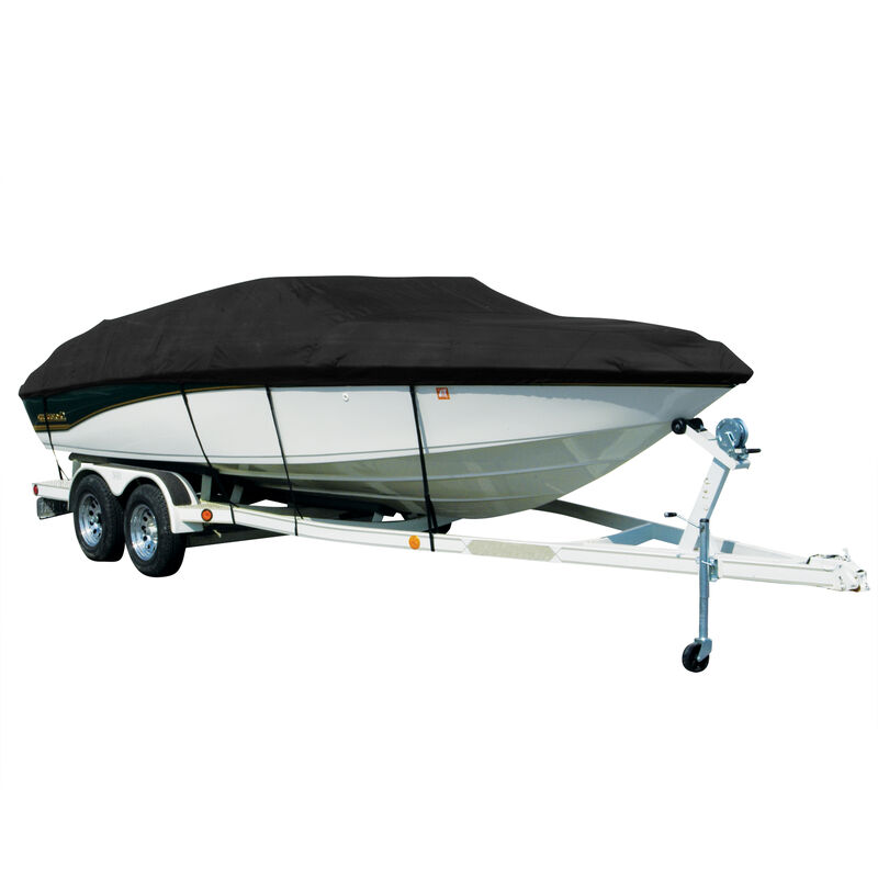 Exact Fit Sharkskin Boat Cover For Boston Whaler Sport 110 W/Side Rails image number 5