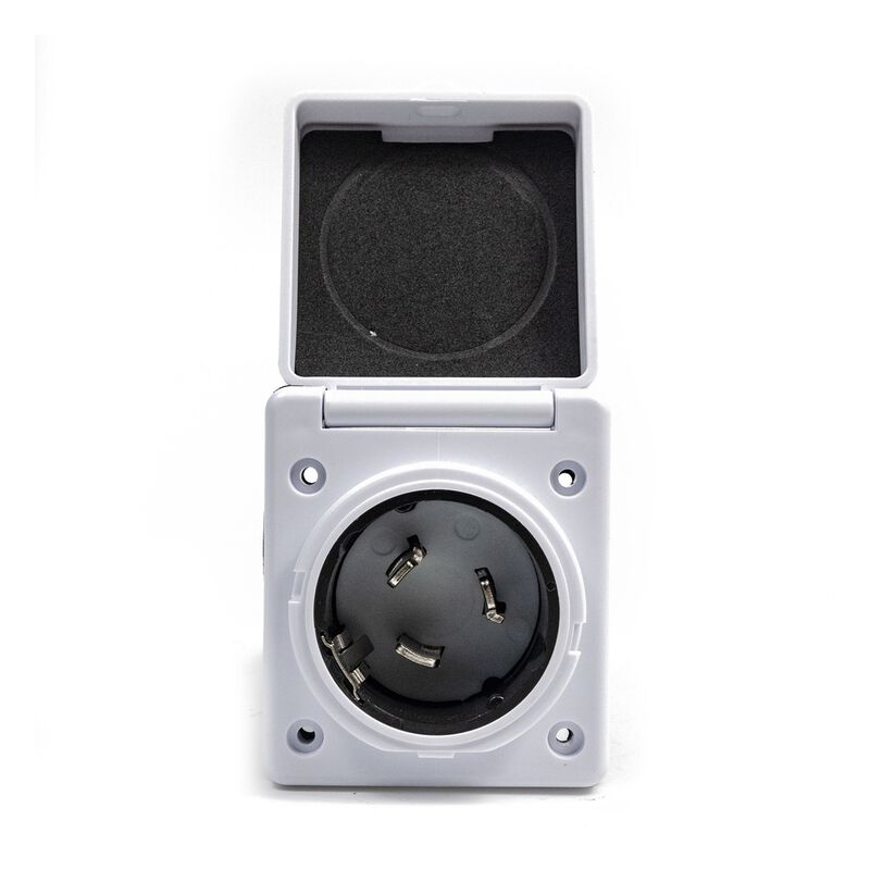 Electric World White 50A RV Inlet  image number 2